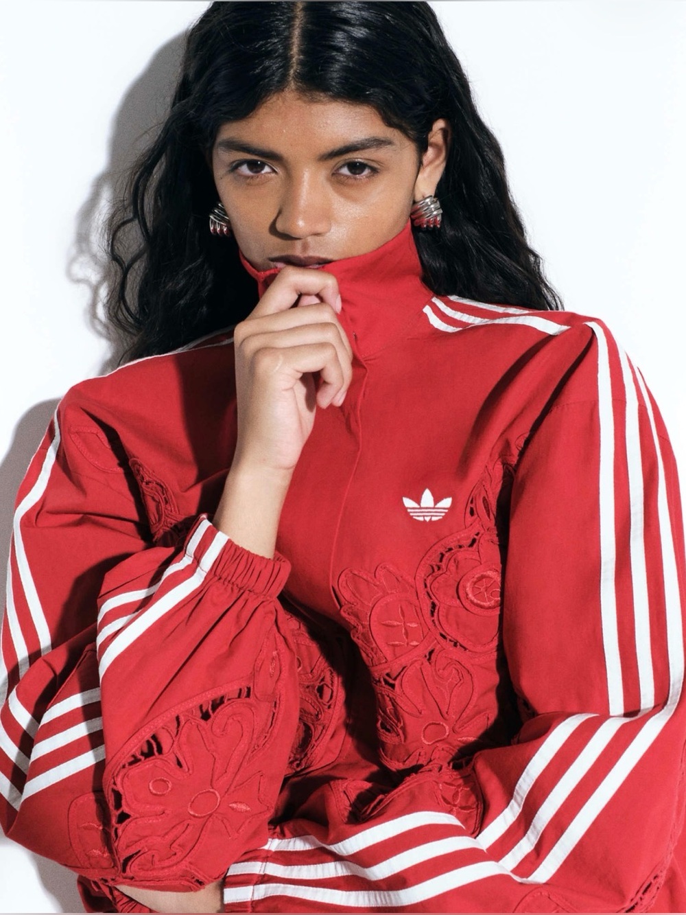 Adidas Originals x ASOS oversized cutwork track jacket